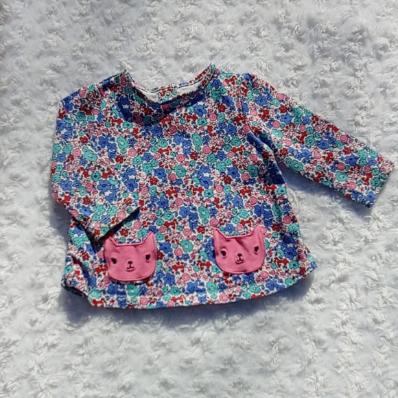 Lot 2 Gymboree Baby Longsleeve shirts cat ladybug - Picture 2 of 5